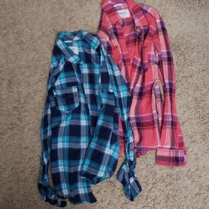 womens flannels medium